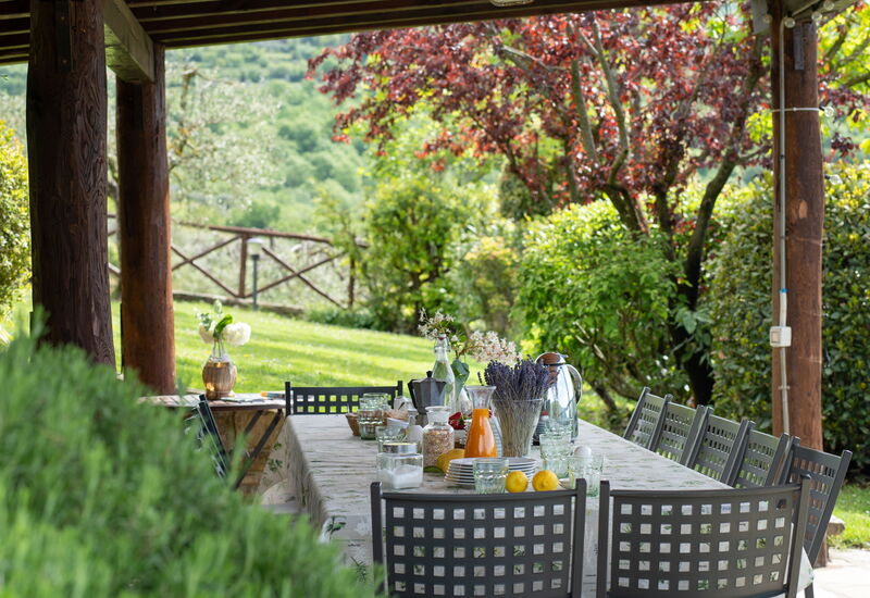 Villa Castelluccio - Arezzo, Toscana: Außen, Frühling, Garten, Herbst, Sommer