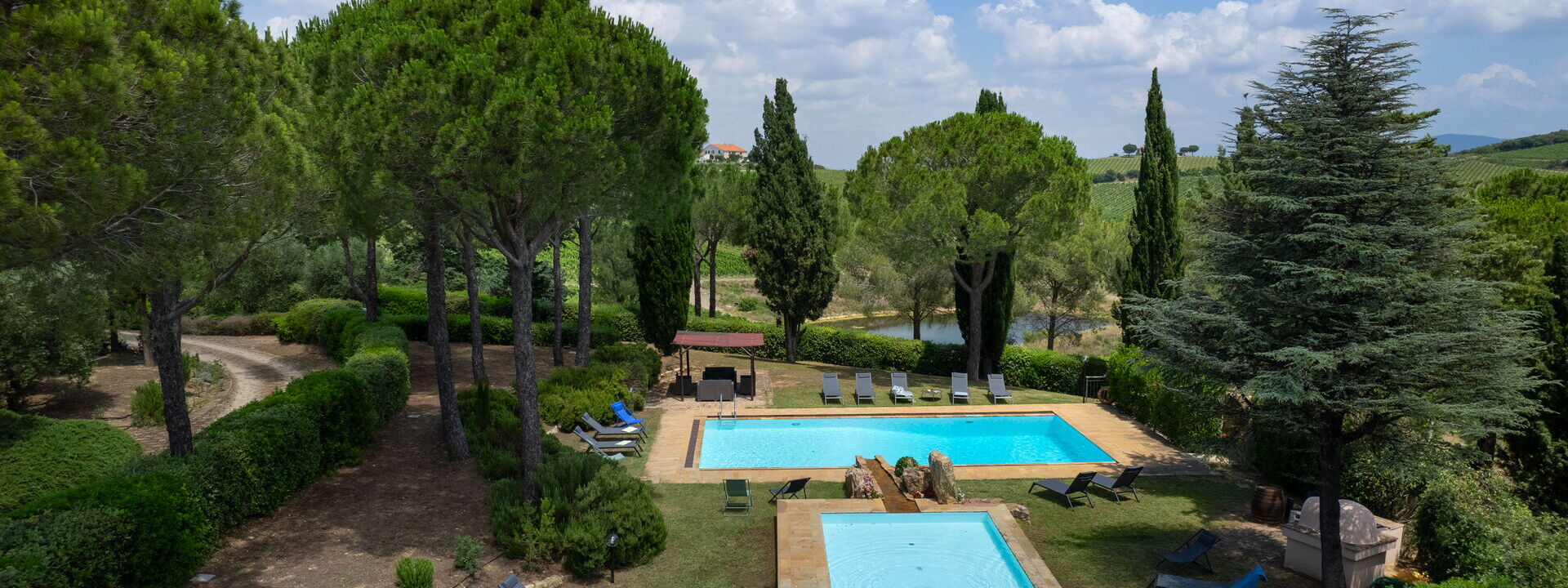 Villa Monte Bottigli: Building Exterior, Garden, Outdoor, Pool, Summer