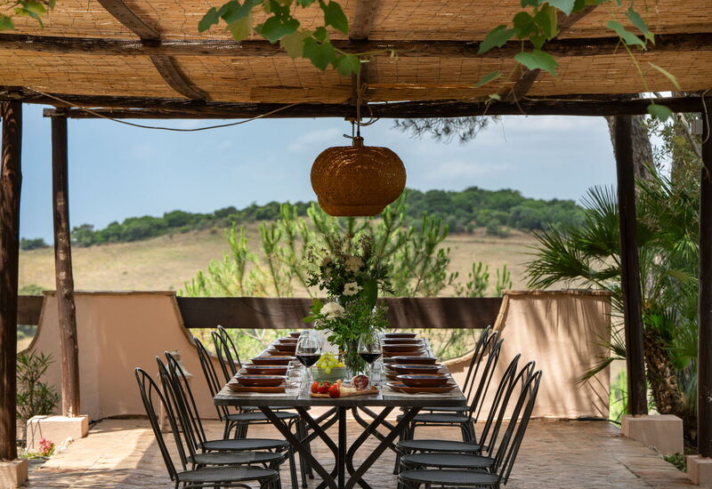 Villa Monte Bottigli: Außen, Balkon / Terrasse / Patio, Draussen, Frühling, Herbst, Sommer