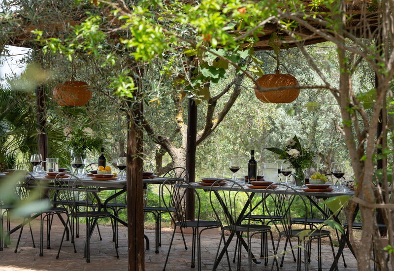 Villa Monte Bottigli: Außen, Balkon / Terrasse / Patio, Draussen, Frühling, Herbst, Sommer