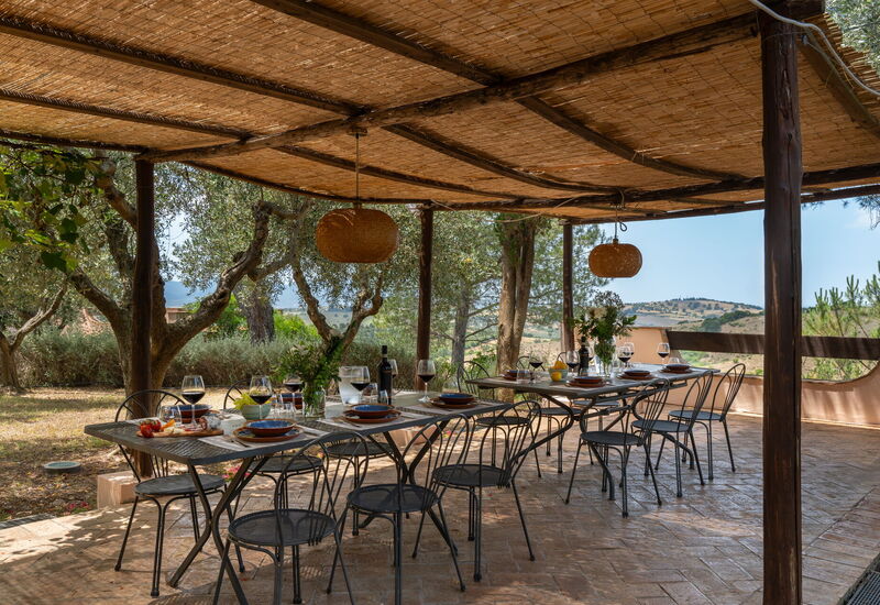 Villa Monte Bottigli: Außen, Balkon / Terrasse / Patio, Draussen, Frühling, Herbst, Sommer