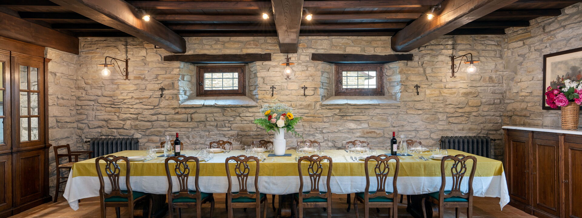 Villa Torre Delle Rose - Firenzuola, Private Pool, Ac, Privacy: Autunno, Estate, Primavera, Sala da pranzo