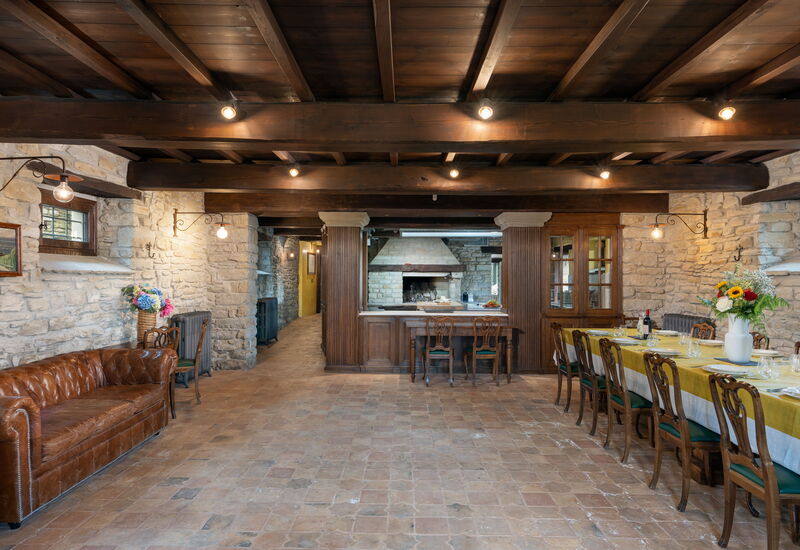 Villa Torre Delle Rose - Firenzuola, Private Pool, Ac, Privacy: Autumn, Living Room, Spring, Summer