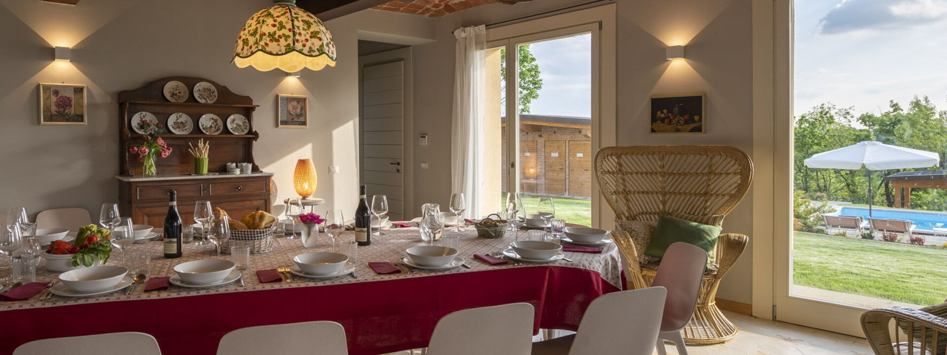 Casa San Grato - Roero - Langhe, Piemonte: Esszimmer, Frühling, Herbst, Sommer
