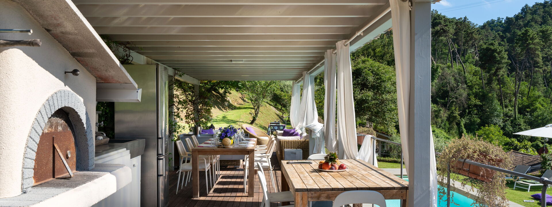 Luxury Green Marignana Villa, Versilia, Pool, Ac, Sauna: Autunno, Estate, Giardino, Piscina, Primavera