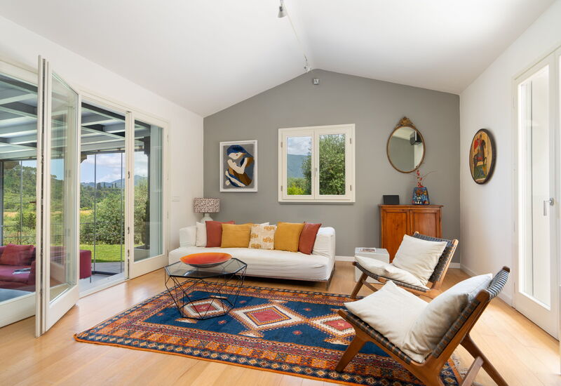 Luxury Green Marignana Villa, Versilia, Pool, Ac, Sauna: Autumn, Living Room, Spring, Summer