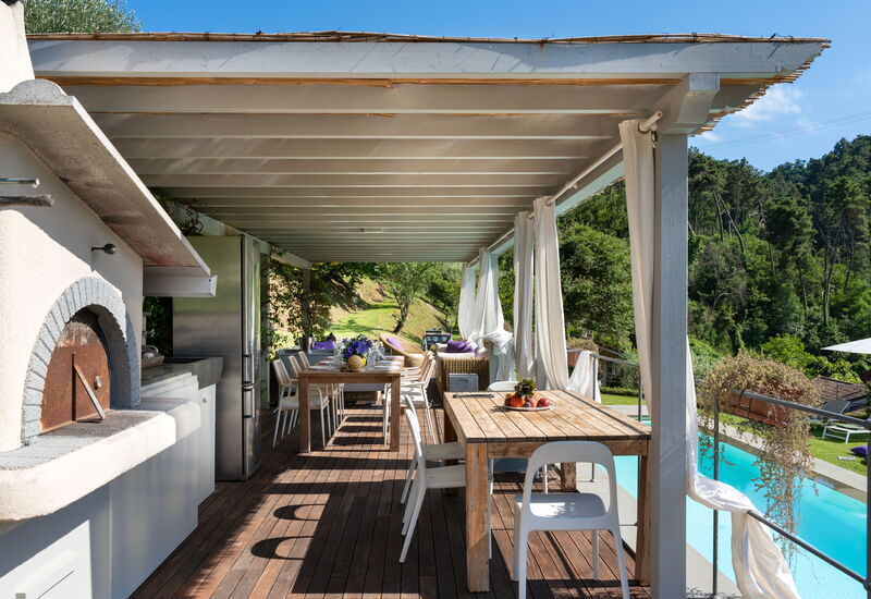 Luxury Green Marignana Villa, Versilia, Pool, Ac, Sauna: Autumn, Garden, Pool, Spring, Summer