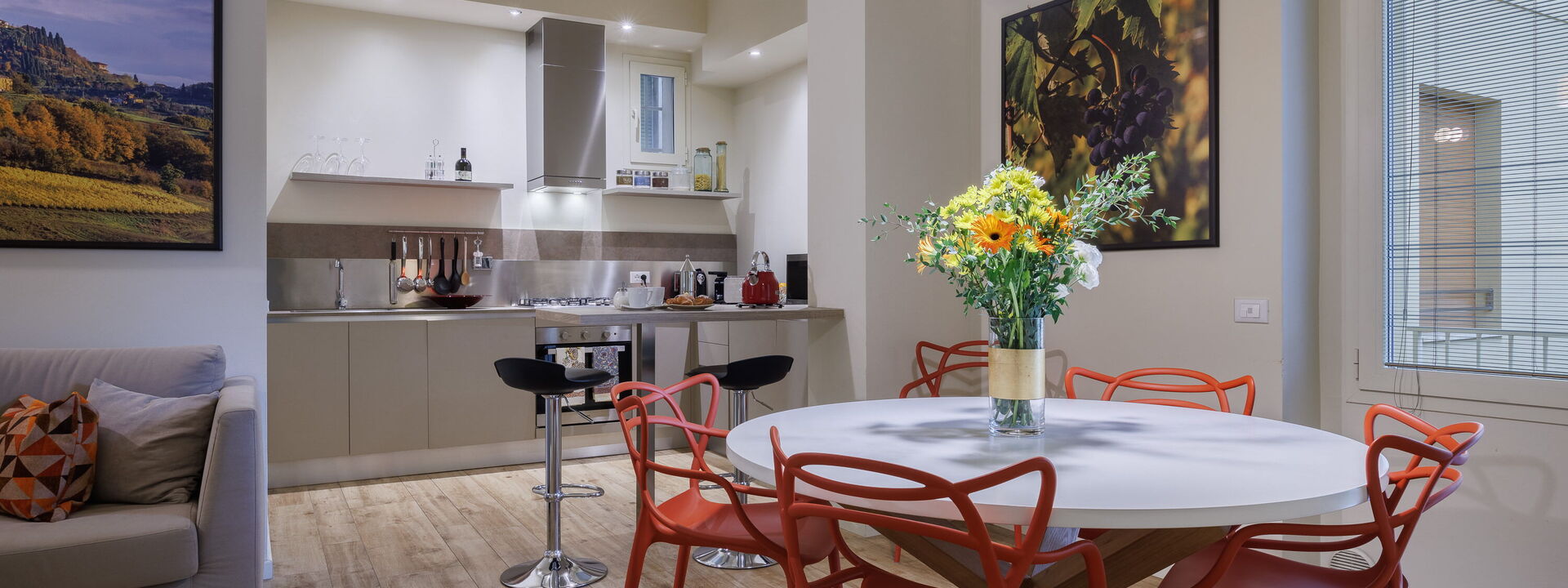 Betty Florence Charming Modern Apartment Near Piazza della Libertà: Autumn, Kitchen, Spring, Summer