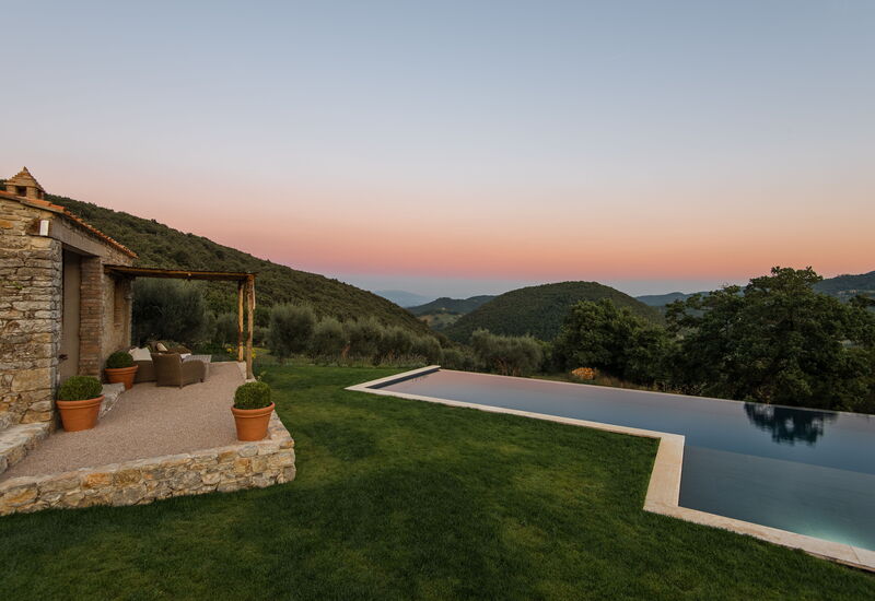 Villa Penna - Tenuta Di Murlo, Umbria: Automne, bassin, Été, Extérieurs, Printemps