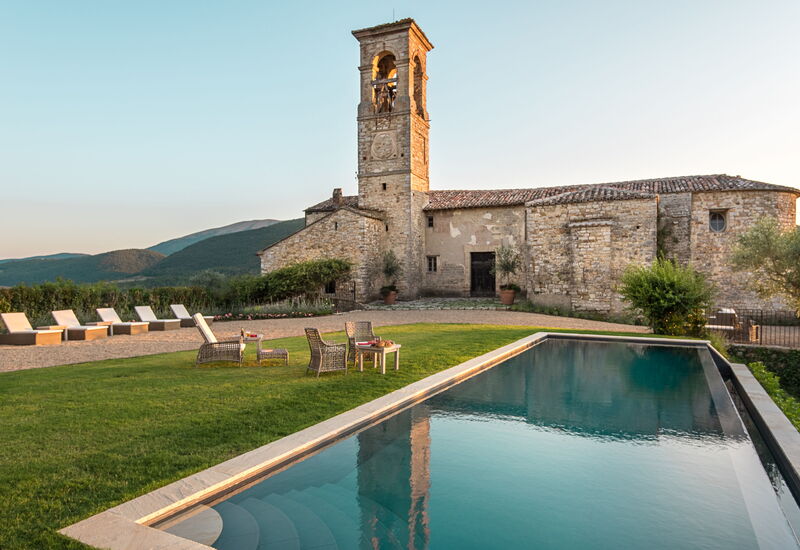 Villa Castiglione Ugolino - Tenuta Di Murlo, Umbria: Automne, bassin, Été, Extérieurs, Printemps