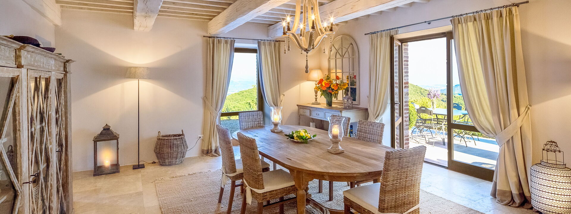 Villa Santa Croce - Tenuta Di Murlo, Umbria: Esszimmer, Frühling, Herbst, Sommer