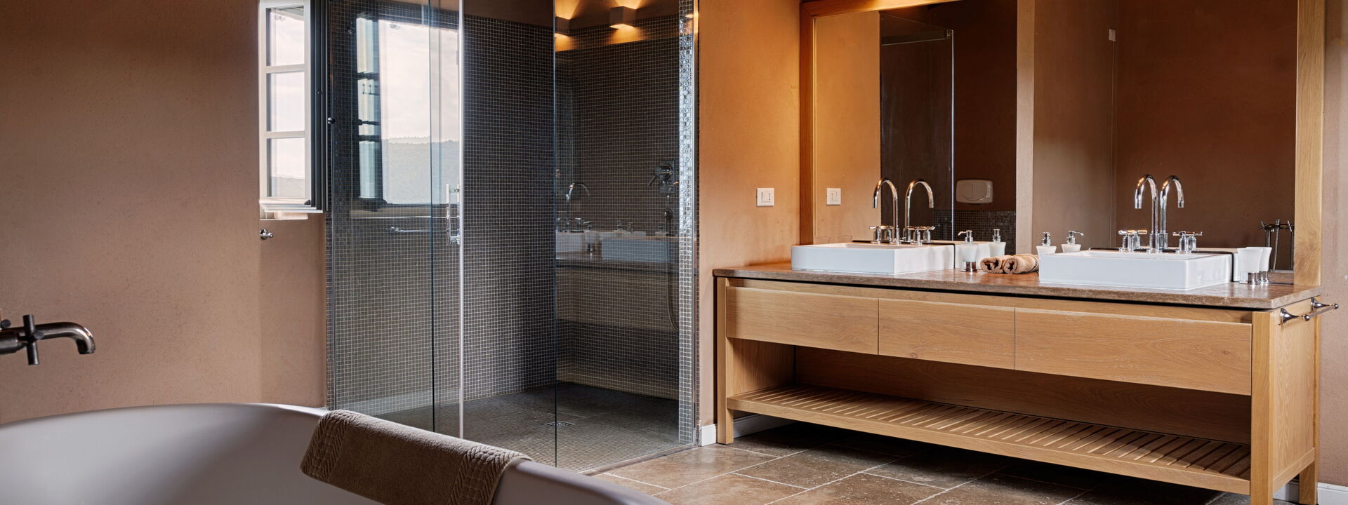 Villa Monticelli - Tenuta Di Murlo, Umbria: Autumn, Bathroom, Spring, Summer