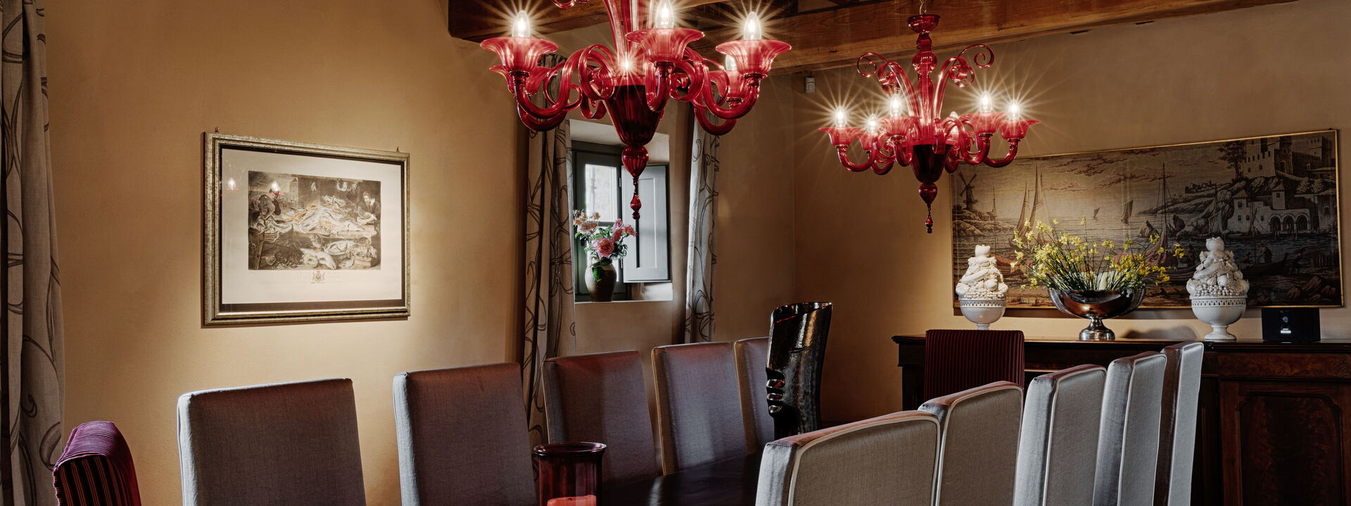 Villa Monticelli - Tenuta Di Murlo, Umbria: Autumn, Dining Room, Spring, Summer