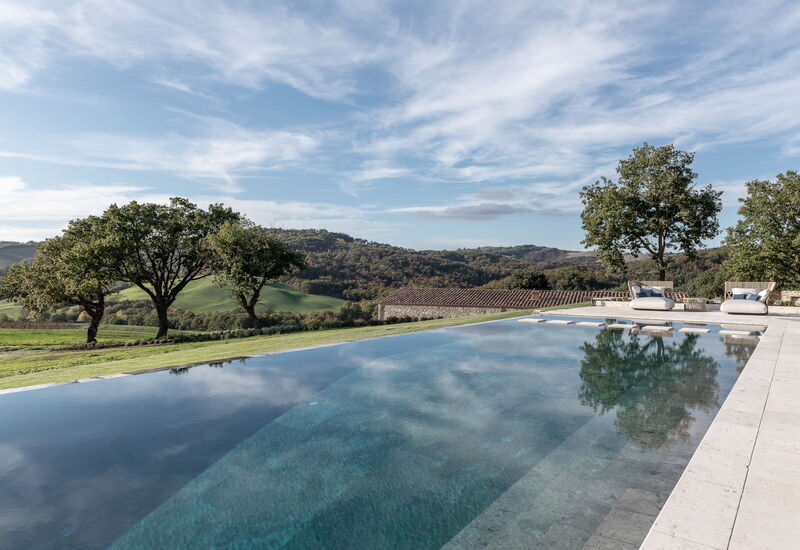 Podere Tesoro - Radicondoli, Toscana: Autunno, Estate, Esterni, Piscina, Primavera