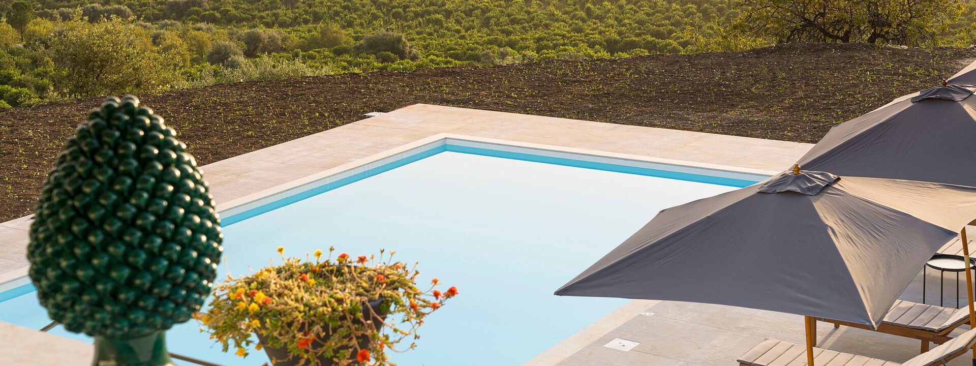 Casa Bianca - Noto, Sicilia: Autumn, Balcony / Terrace / Patio, Building Exterior, Outdoor, Pool, Scenic View, Spring, Summer