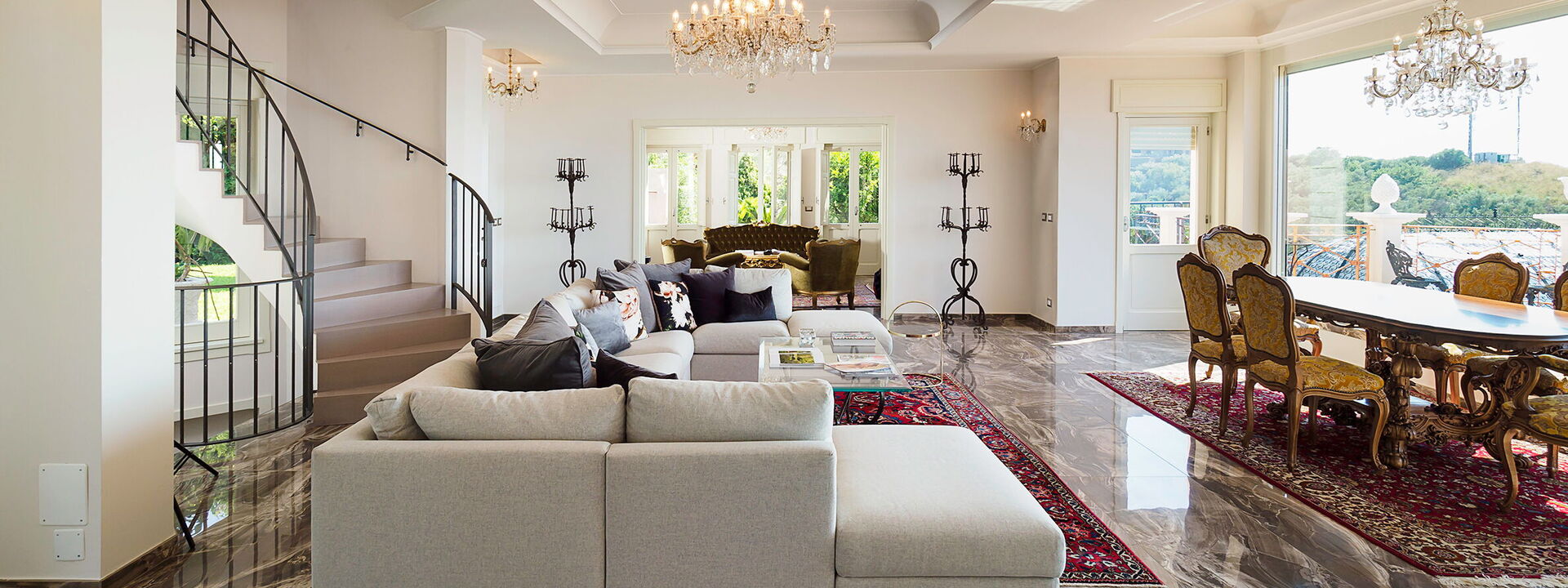 Villa Ester - Capo D'orlando, Sicilia: Autunno, Estate, Primavera, Sala da pranzo, Soggiorno