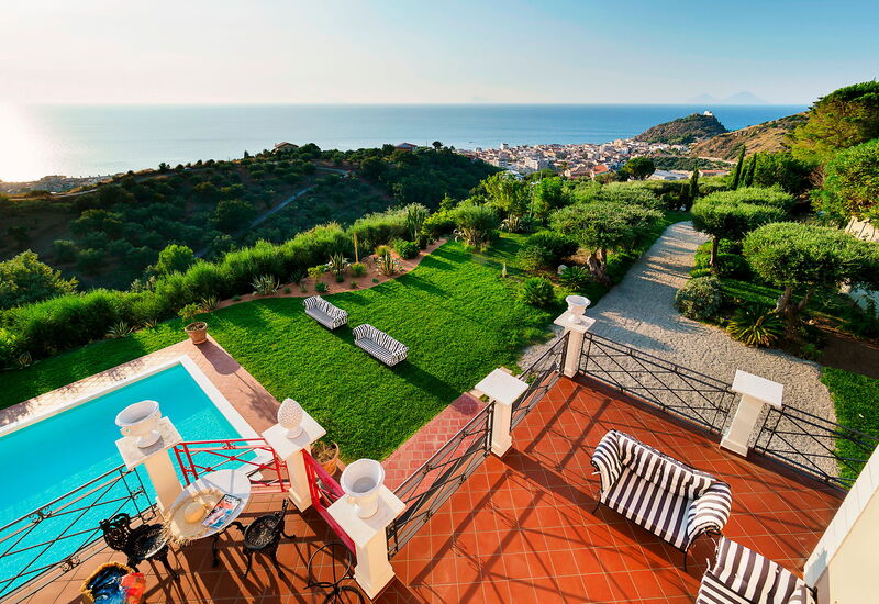 Villa Ester - Capo D'orlando, Sicilia: Autumn, Building Exterior, Garden, Outdoor, Pool, Scenic View, Spring, Summer