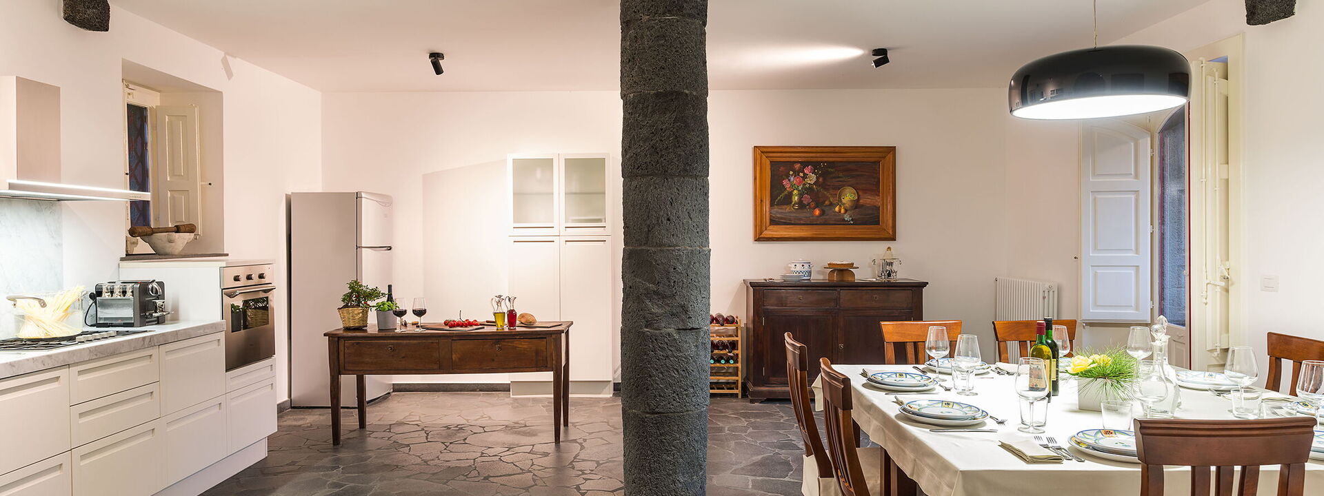 Dimora Vulcano - Castiglione Di Sicilia, Sicilia: Esszimmer, Frühling, Herbst, Küche, Sommer