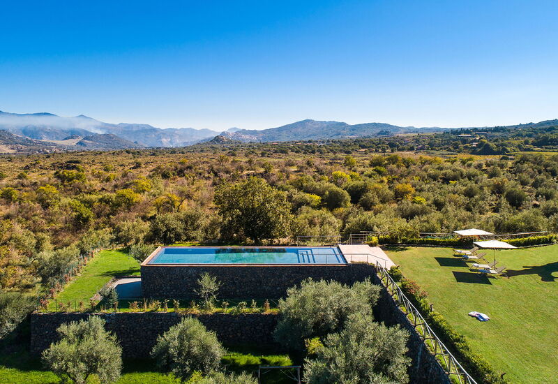 Dimora Vulcano - Castiglione Di Sicilia, Sicilia: Autumn, Building Exterior, Garden, Outdoor, Pool, Scenic View, Spring, Summer