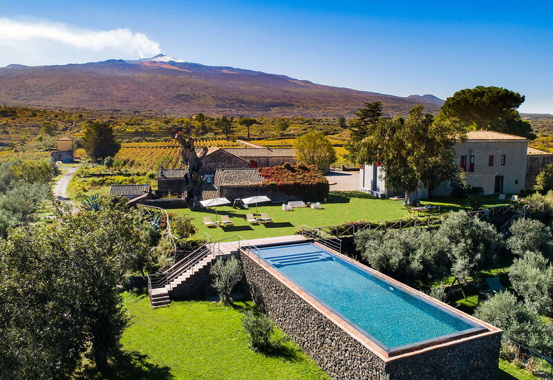 Dimora Vulcano - Castiglione Di Sicilia, Sicilia: Autumn, Building Exterior, Garden, Outdoor, Pool, Scenic View, Spring, Summer