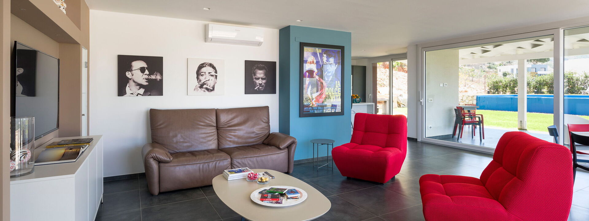 Villa Cinema - Castellammare Del Golfo, Sicilia: Frühling, Herbst, Sommer, Wohnzimmer