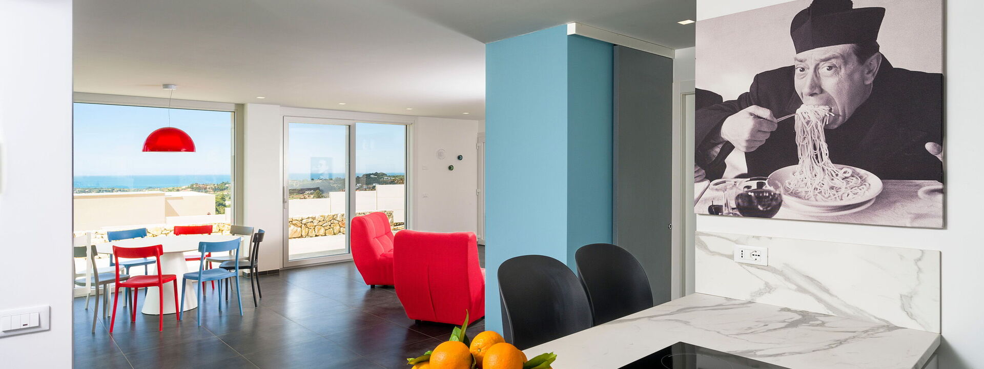 Villa Cinema - Castellammare Del Golfo, Sicilia: Ansichten, Esszimmer, Frühling, Herbst, Küche, Sommer