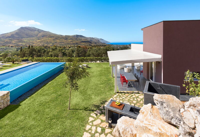 Villa Cinema - Castellammare Del Golfo, Sicilia: all'aperto, Autunno, Estate, Esterni, Giardino, Piscina, Primavera, Vista Panoramica