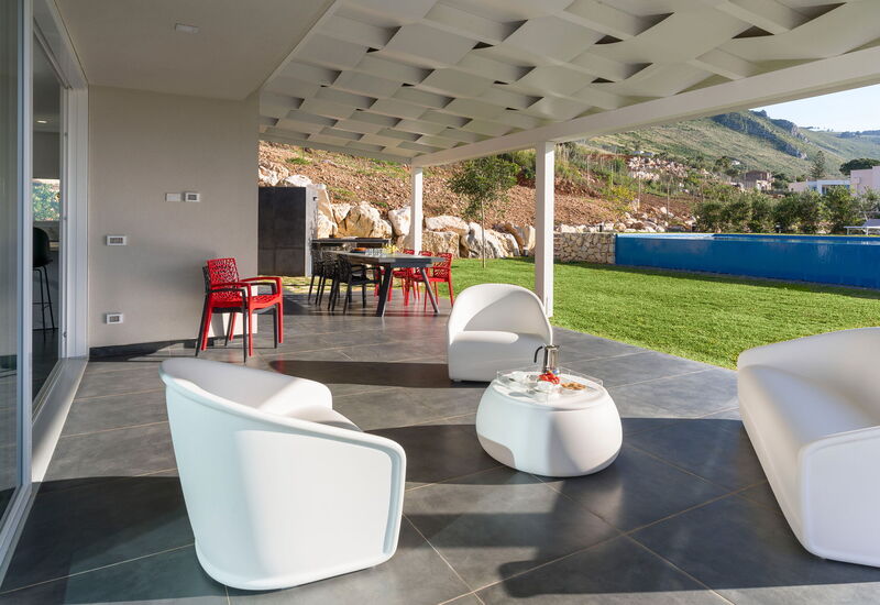 Villa Cinema - Castellammare Del Golfo, Sicilia: Autunno, Balcone / Terrazza / Patio, Estate, Giardino, Primavera, Vista Panoramica