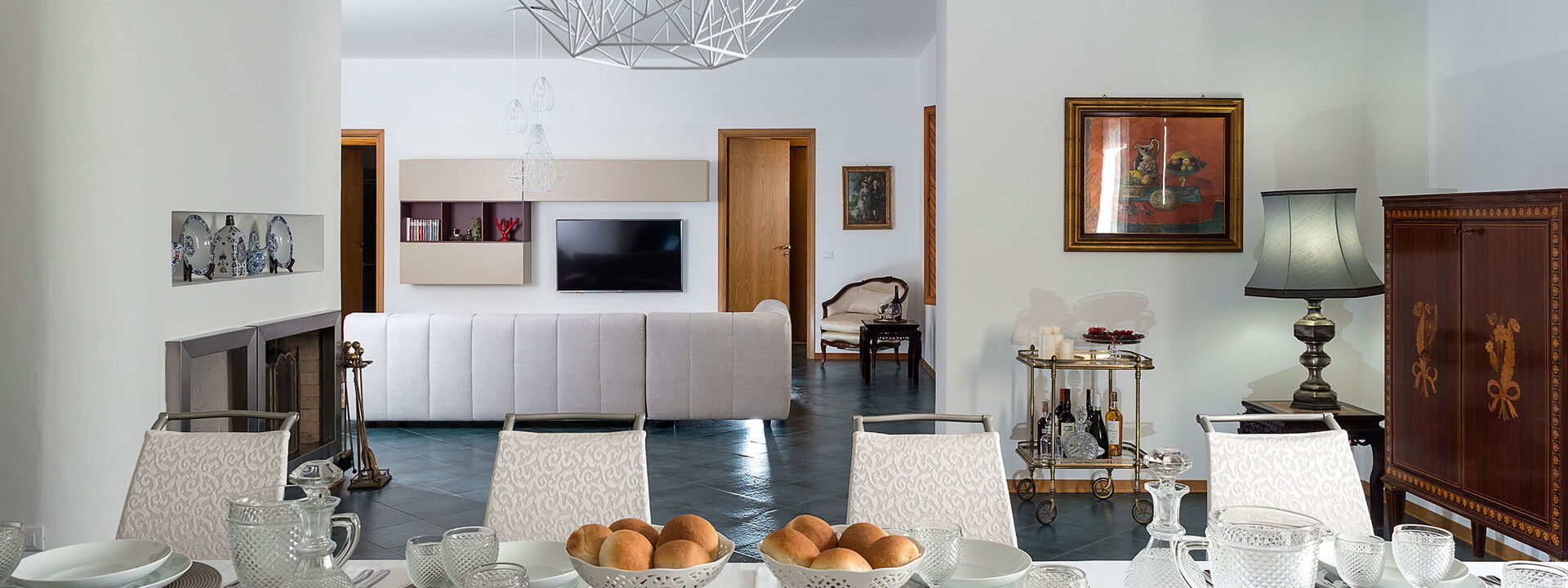 Villa Chiara - Paceco, Sicilia: Automne, Été, Printemps, Salle à manger, Salon