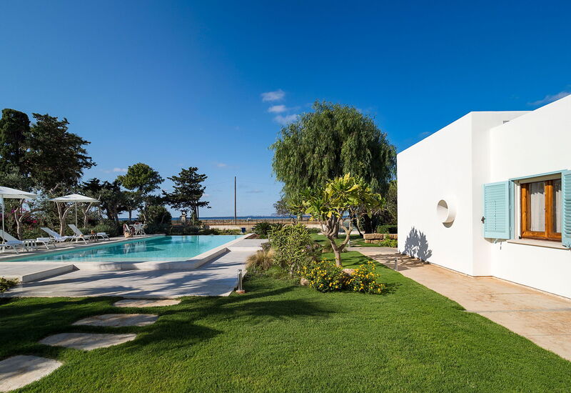 Villa Chiara - Paceco, Sicilia: all'aperto, Autunno, Balcone / Terrazza / Patio, Estate, Esterni, Giardino, Piscina, Primavera