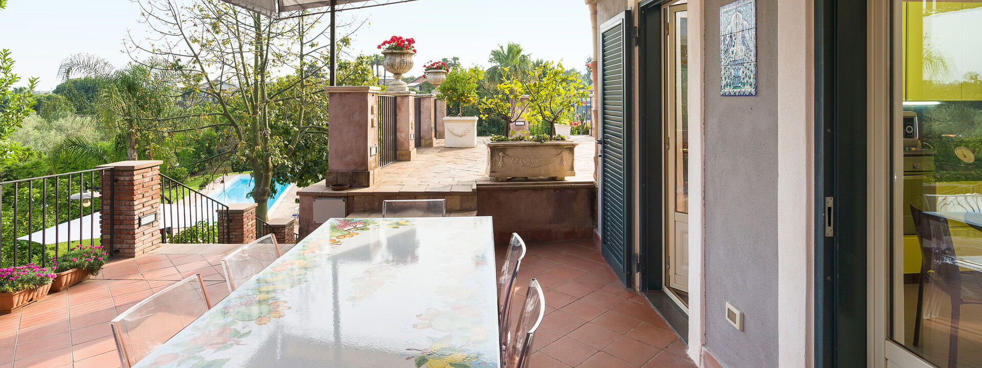Oasi Verde - Santa Maria La Stella, Sicilia: Autumn, Balcony / Terrace / Patio, Building Exterior, Outdoor, Pool, Spring, Summer