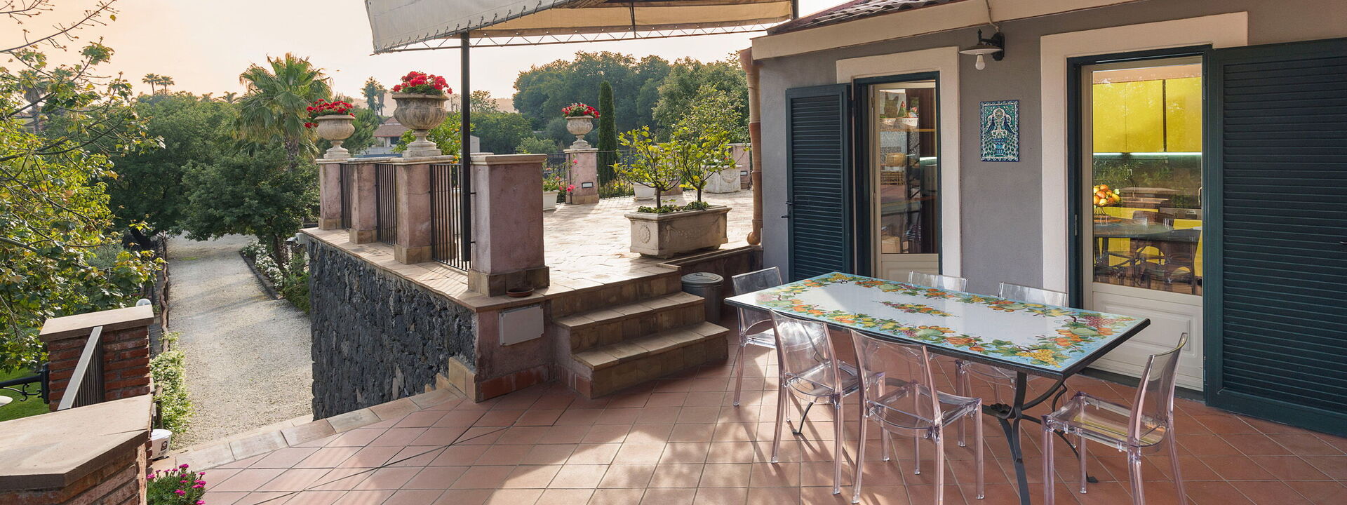 Oasi Verde - Santa Maria La Stella, Sicilia: Autumn, Balcony / Terrace / Patio, Building Exterior, Outdoor, Spring, Summer