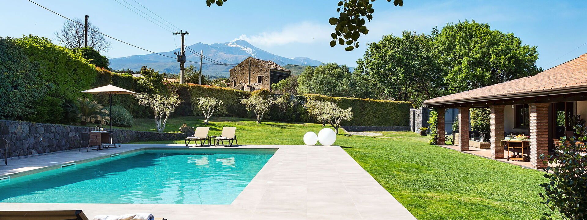 Casa Bedda - Viagrande, Sicilia: Automne, Balcon / Terrasse / Patio, bassin, Été, Extérieur, Extérieurs, Jardin, Printemps, Vues