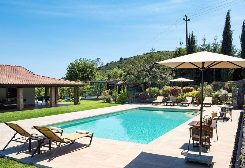 Casa Bedda - Viagrande, Sicilia: Autumn, Balcony / Terrace / Patio, Building Exterior, Garden, Outdoor, Pool, Spring, Summer