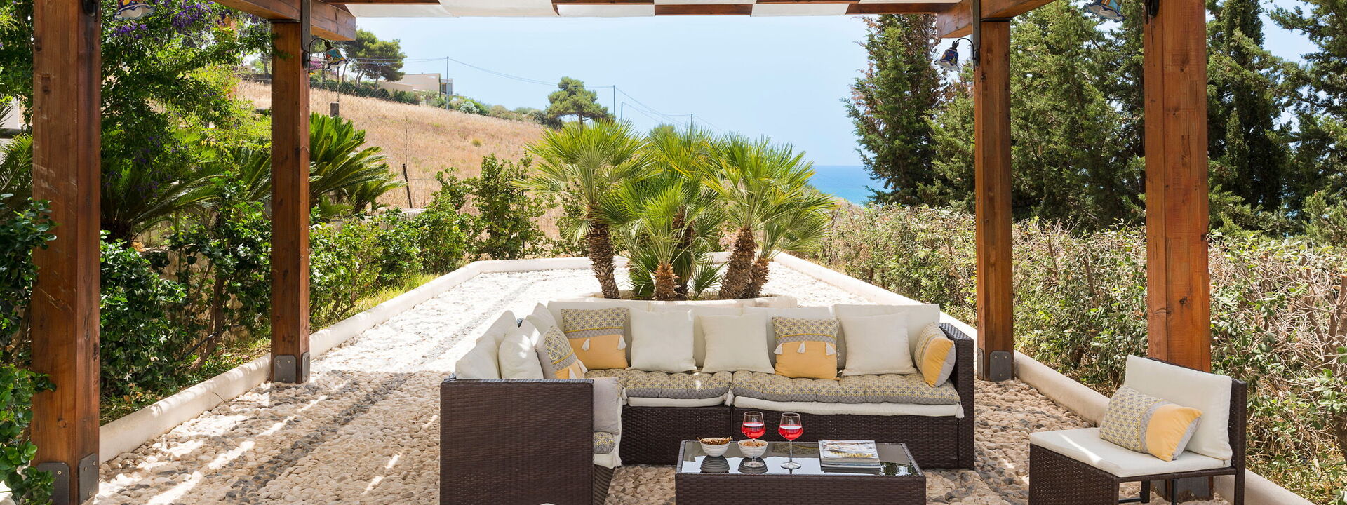 Villa Vistamare - Montallegro, Sicilia: Aktivitäten, Außen, Balkon / Terrasse / Patio, Frühling, Herbst, Sommer