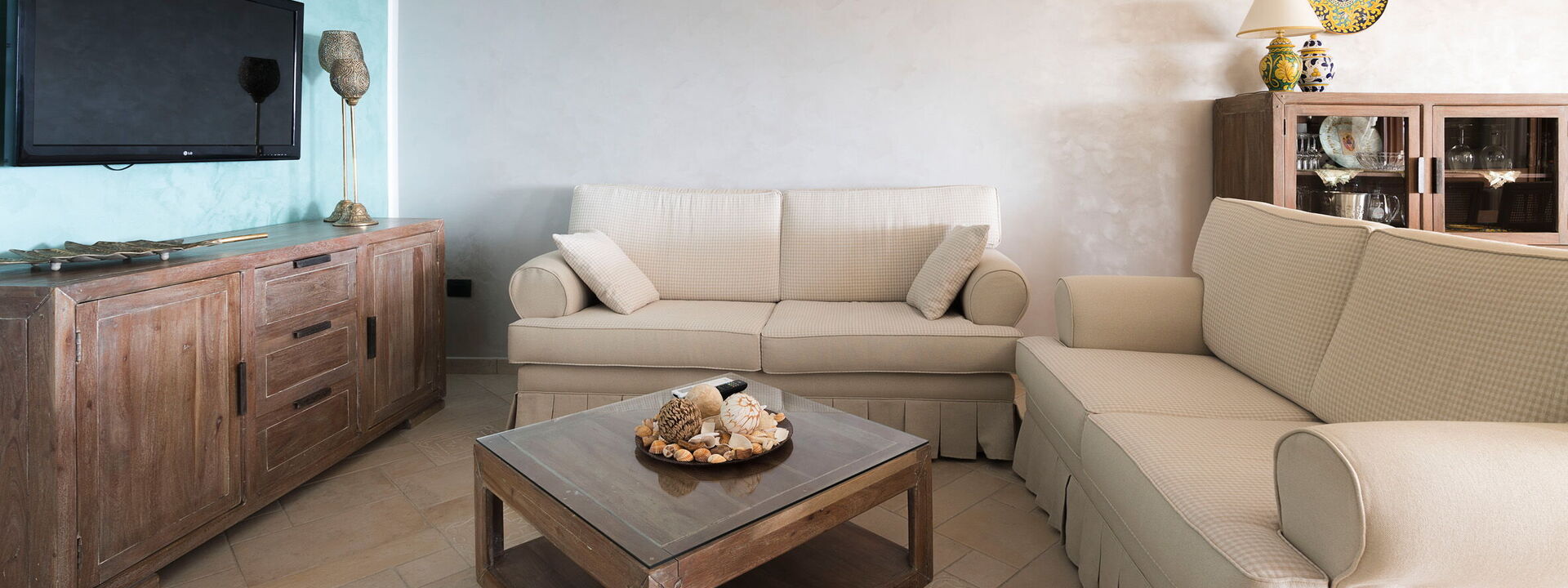 Villa Vistamare - Montallegro, Sicilia: Frühling, Herbst, Sommer, Wohnzimmer