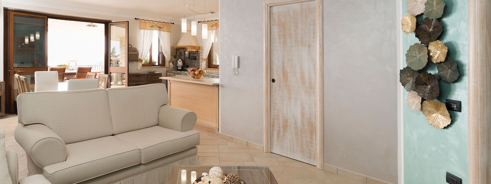 Villa Vistamare - Montallegro, Sicilia: Frühling, Herbst, Sommer, Wohnzimmer