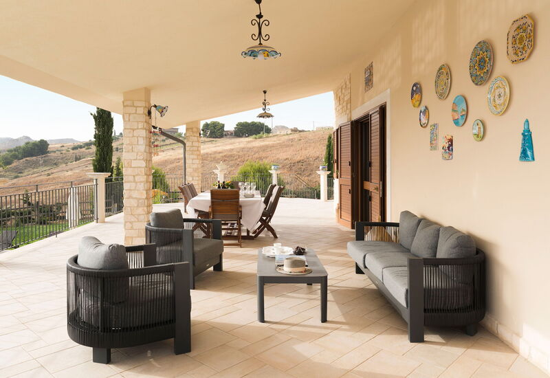 Villa Vistamare - Montallegro, Sicilia: Activités, Automne, Balcon / Terrasse / Patio, Été, Extérieur, Extérieurs, Printemps, Vues