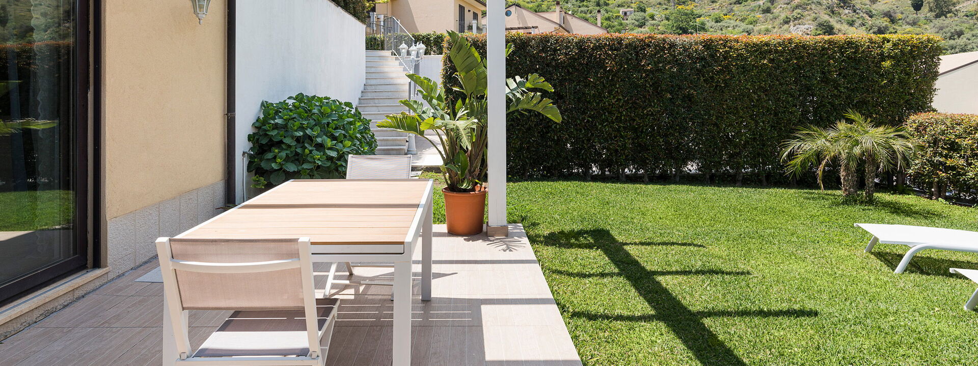 Casamonte - Castelmola, Sicilia: Ansichten, Außen, Balkon / Terrasse / Patio, Draussen, Frühling, Garten, Herbst, Sommer