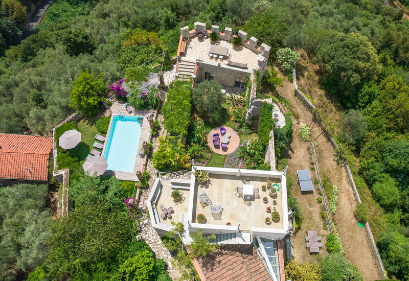 Villa Maestosa - Camaiore, Toscana: Autumn, Balcony / Terrace / Patio, Building Exterior, Garden, Outdoor, Pool, Scenic View, Spring, Summer