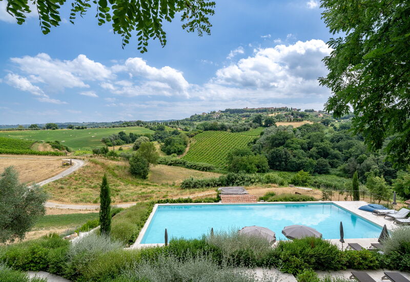 Pendolino Spereto Apartment With Pool, Montaione: Automne, bassin, Été, Printemps