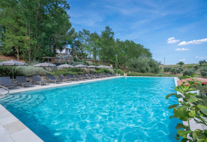 Pendolino Spereto Apartment With Pool, Montaione: Automne, bassin, Été, Printemps