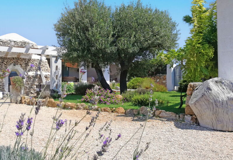 Villa Trullo - Torricella, Puglia: Außen, Balkon / Terrasse / Patio, Draussen, Frühling, Garten, Herbst, Sommer