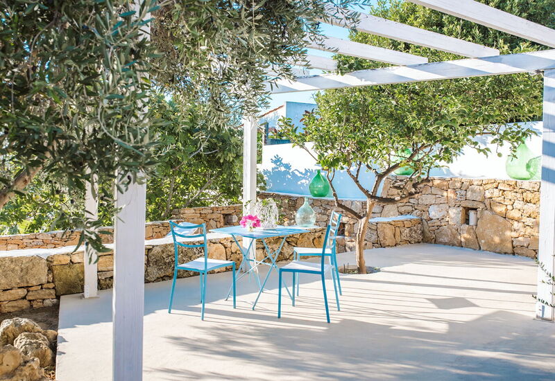 Villa Trullo - Torricella, Puglia: Außen, Balkon / Terrasse / Patio, Draussen, Frühling, Garten, Herbst, Sommer