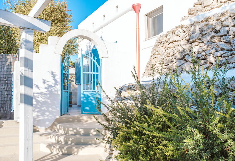 Villa Trullo - Torricella, Puglia: Außen, Balkon / Terrasse / Patio, Draussen, Frühling, Garten, Herbst, Sommer