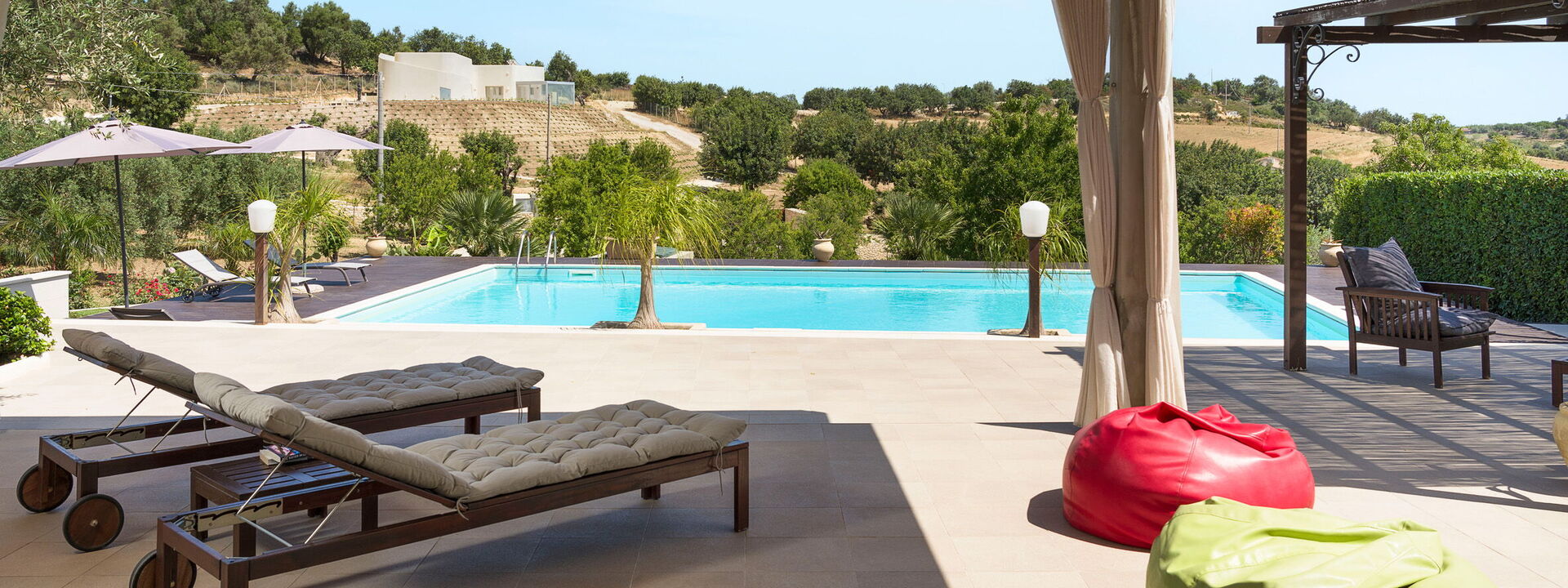 Casa Cortese - Noto, Sicilia: all'aperto, Autunno, Balcone / Terrazza / Patio, Estate, Esterni, Piscina, Primavera