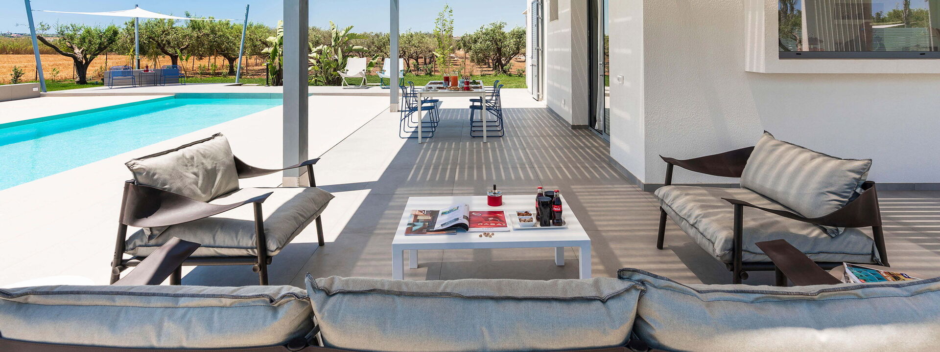 Casa Colori - Noto, Sicilia: Autumn, Balcony / Terrace / Patio, Building Exterior, Outdoor, Pool, Spring, Summer