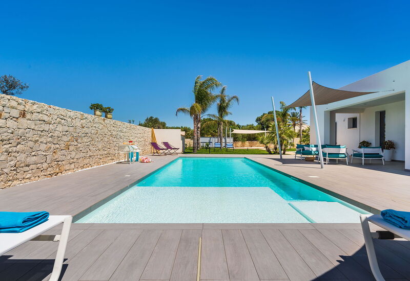 Villa Le Palme - Noto, Sicilia: Automne, Balcon / Terrasse / Patio, bassin, Été, Extérieur, Extérieurs, Printemps