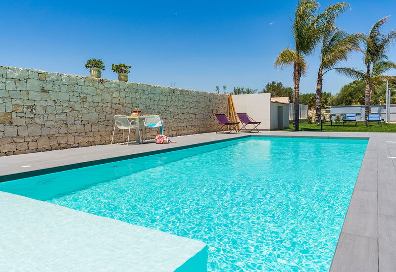 Villa Le Palme - Noto, Sicilia: Automne, Balcon / Terrasse / Patio, bassin, Été, Extérieur, Extérieurs, Printemps