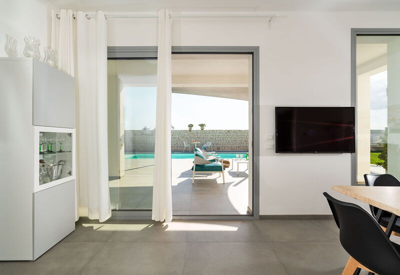 Villa Le Palme - Noto, Sicilia: Automne, Balcon / Terrasse / Patio, bassin, Été, Printemps, Salle à manger